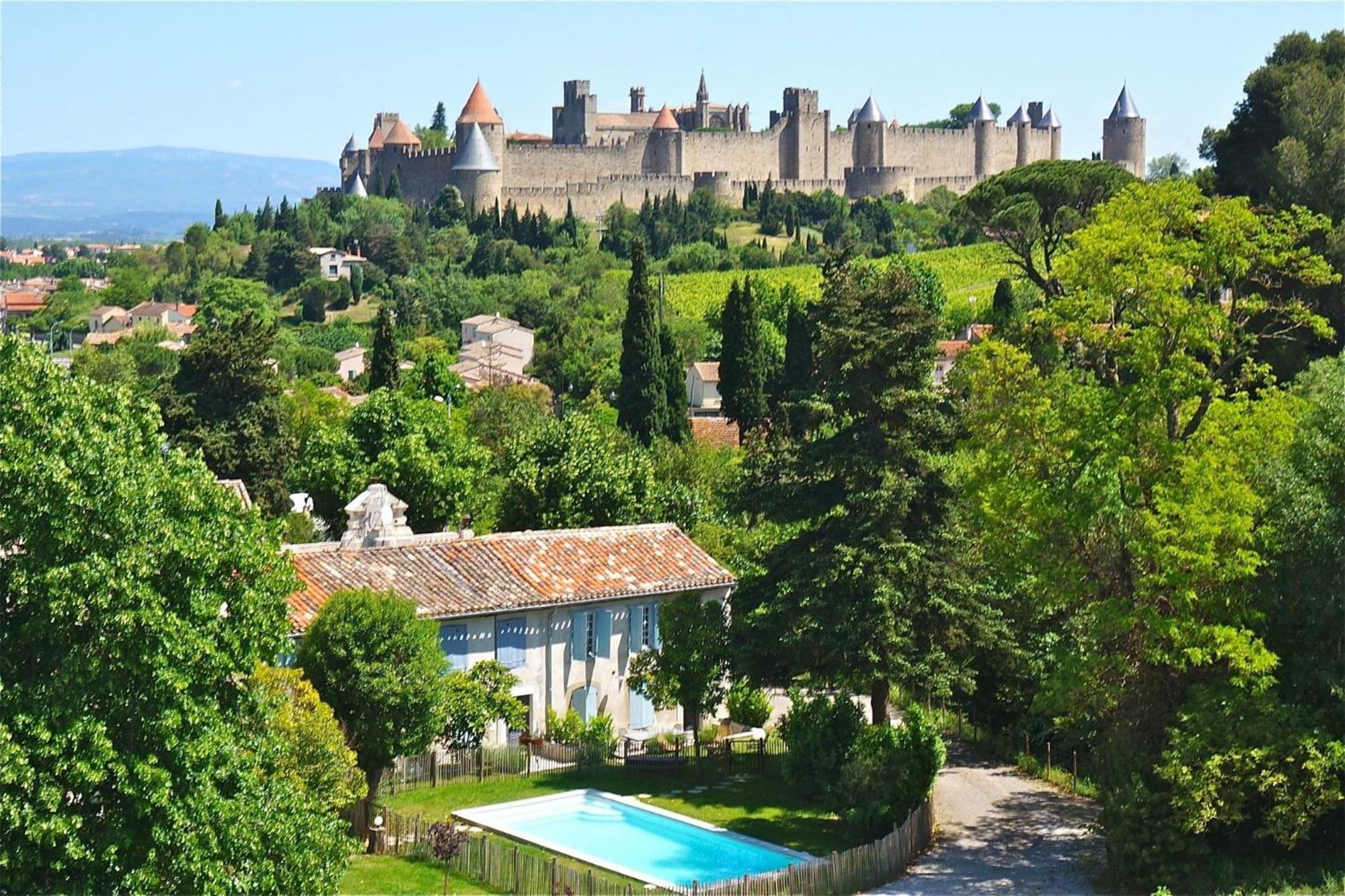 Villa L'Oree De La Cite Carcassonne Exterior foto